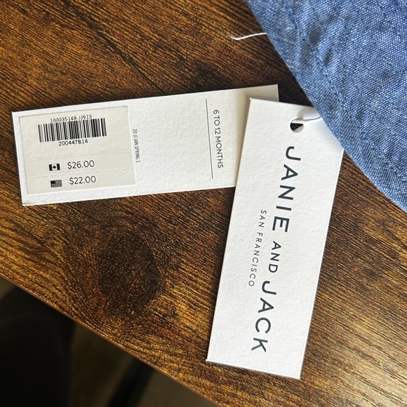 Janie and Jack Blue Hat with Anchor Detail - Picture 2 of 4